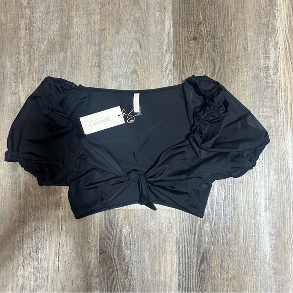 Cleobella MAUDE TOP Bikini Size Large BLACK NWT - Picture 4 of 6